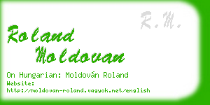 roland moldovan business card