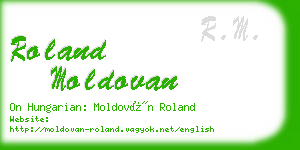 roland moldovan business card